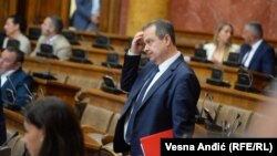 Ministar spoljnih poslova Srbije Ivica Dačić u Skupštini Srbije, 13. septembar 2022. 