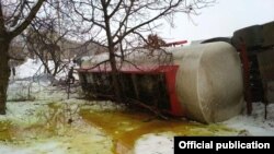 Авария на трассе Бишкек-Ош, 16 января 2018 года.