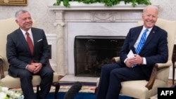 Президентът на САЩ Джо Байдън и кралят на Йордания Абдула (архивна снимка)