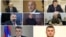 The eight former leaders of Nagorno Karabakh standing trial in Azerbaijan.