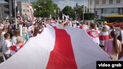 «Марш Свабоды» у Варшаве 9 жніўня 2025 году. Ілюстрацыйнае фота