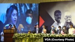 عبر شمسي د عاصمه جهانګیر نړیوال کنفرانس کې د وینا پر مهال