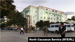 ХIинжа-ГIала. Мобилизацина дуьхьал протестехь бу ницкъахой. Гезгамашин-беттан 26-гIа, 2022 ш
