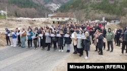 Протест на жителите од Долна Јабланица, 1 декември 2024 година