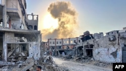 په غزه کې د روانې جګړې له کبله د اوښتو زیانونو یوه څنډه