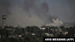 Дим від боїв над Сєвєродонецьком, 2 червня 2022 року