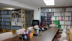 Залата на института, предвидена за срещи и дебати на учени