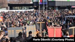 Протест во Зеница, Босна и Херцеговина, 9 февруари 2025 година