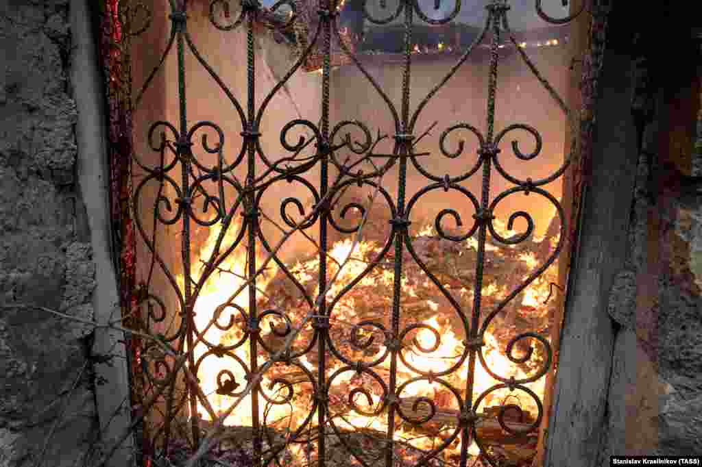 Будинок тліє в селі Чаректар/Чарактар