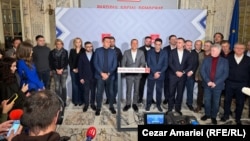 Daniel Băluță, la momentul anunțării exit-poll-urilor de la ora 21:00.