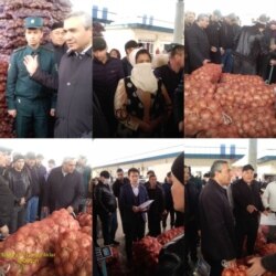 Қўқон деҳқон бозорида тушунтириш ишлари олиб борилмоқда, 16 март, 2020