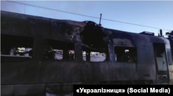 Потяг Інтерсіту+ «Укрзалізниці», який потрапив під російський удар 28 серпня 2025 року