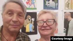 Владимир Ананьев со своей супругой Анной Святненко