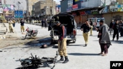 محل انفجار ۲۷ مارچ در کویته