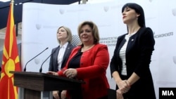  Специјалното јавно обвинителство (СЈО). Обвинителките Катица Јанева, Фатиме Фетаи и Ленче Ристоска.