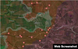 Авдіївка, Вугледар, Українськ, Селидове перед окупацією на карті DeepState