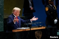 Дональд Трамп выступает в ООН. 23 сентября 2025 року