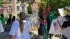 Акция протеста перед посольством Туркменистана в Вашингтоне, 29 июля, 2020.