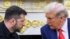 Президент Украины Владимир Зеленский и президент США Дональд Трамп в Белом доме, Вашингтон, 18 августа 2025 года