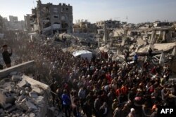 Протестът срещу Хамас в Бейт Лахия, Газа, на 26 март 2025 г.