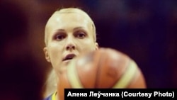 Belarusian basketball player Alena Leuchanka 