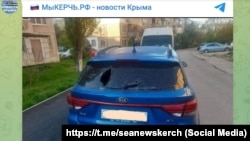В Керчи на гражданский автомобиль упали обломки украинского беспилотника в ночь на 3 мая 2025 года, утверждает Telegram-канал «Мы – Керчь»