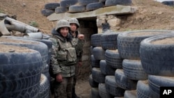 Արցախի ՊԲ զինծառայողները մարտական դիրքում, հոկտեմբեր, 2020թ.