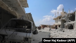 Oraşul Al Habit, provincia Idlib, după bombardamentele lansate de către forţele guvernamentale, 9 septembrie 2018