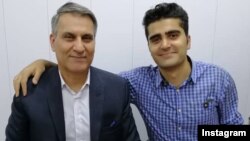 پویا بختیاری و پدرش، منوچهر بختیاری