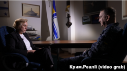 Вице-адмирал Алексей Неежпапа, командующий ВМСУ, во время интервью журналистке Крым.Реалии Анжелике Руденко, Одесса, 27 марта 2025 года
