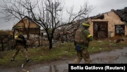 Українські військовослужбовці на околиці Лиману. Донеччина. Україна. 27 жовтня 2025 року