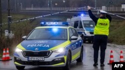 Паліцыя Польшчы на месцы дывэрсіі 17 лістапада 2025 году. Ілюстрацыйнае фота 