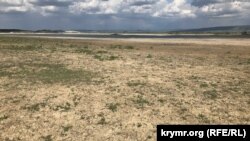 Сухое дно Тайганского водохранилища