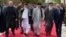 FILE: (L-R) Former Afghan President Hamid Karzai, Afghan President Ashraf Ghani, Afghan warlord Gulbuddin Hekmatyar, Afghan former Jihadi leader Abdul Rabb Rasool Sayyaf and Afghanistan Chief Executive Abdullah Abdullah in May 2017.