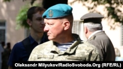 Колишній командувач Морської піхоти України генерал-лейтенант Юрій Содоль під час церемонії посвяти в молоді лейтенанти в Одеській військовій академії. Одеса, 2 червня 2018 року