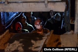 Шахтеры предприятия «Селидовуголь», 29 июня 2016 года