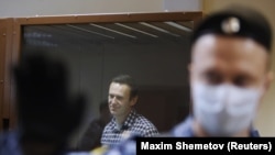 Алексей Навални в съда в Москва миналата събота