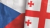 Флаги Чехии и Грузии