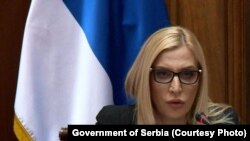 Српската министерка за правда Маја Поповиќ. 