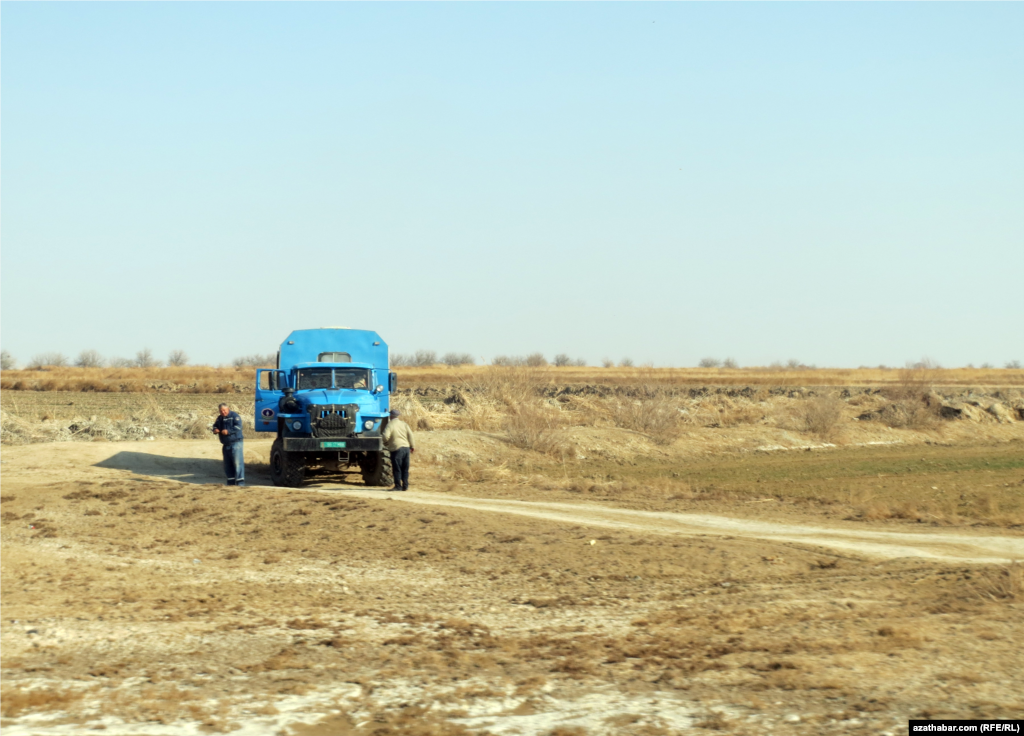 Guran otlara ot berýän adam. Ýanwar, 2018.