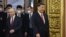 Russia's Putin holds talks with China's Xi in Moscow -- Russian President Vladimir Putin and Chinese President Xi Jinping attend a welcome ceremony before Russia - China talks in narrow format at the Kremlin in Moscow, Russia March 21, 2023.