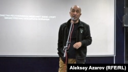 Художественный руководитель ТПО «Дебют» Дарежан Омирбаев представил пять новых короткометражных фильмов начинающих режиссеров. Алматы, 16 марта 2017 года.