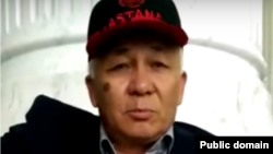 Кадр из видео предсмертного обращения Омирбека Жампозова.  