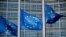 Belgium - European Union flags fly outside the European Commission headquarters in Brussels, March 1, 2023.