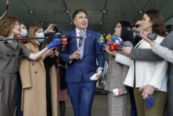 Mihail Saakașvili, după consultări în Parlamentul de la Kiev, 24 aprilie 2020