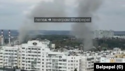 Кадри після удару по ТЕЦ «Луч» у Бєлгороді, 6 жовтня 2025 року