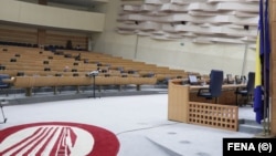 Sjednica Zastupničkog doma Parlamenta BiH otkazana je zbog blokade rada državnih institucija od strane političara iz bh. entiteta Republika Srpska, u Sarajevu, 27. jula 2021. godine.