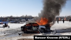 انفجار ماین مقناطیسی بر موتر حامل معاون شورای ولایتی غور. 15 دسمبر 2020