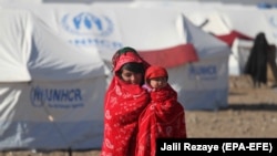 شماری از بی‌جا شده‌های داخلی در افغانستان