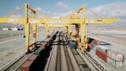 Погляд на «сухий порт» Хоргос – залізничний термінал у Казахстані на кордоні з Китаєм, що є важливим елементом китайської ініціативи «Один пояс, один шлях» (архівне фото)